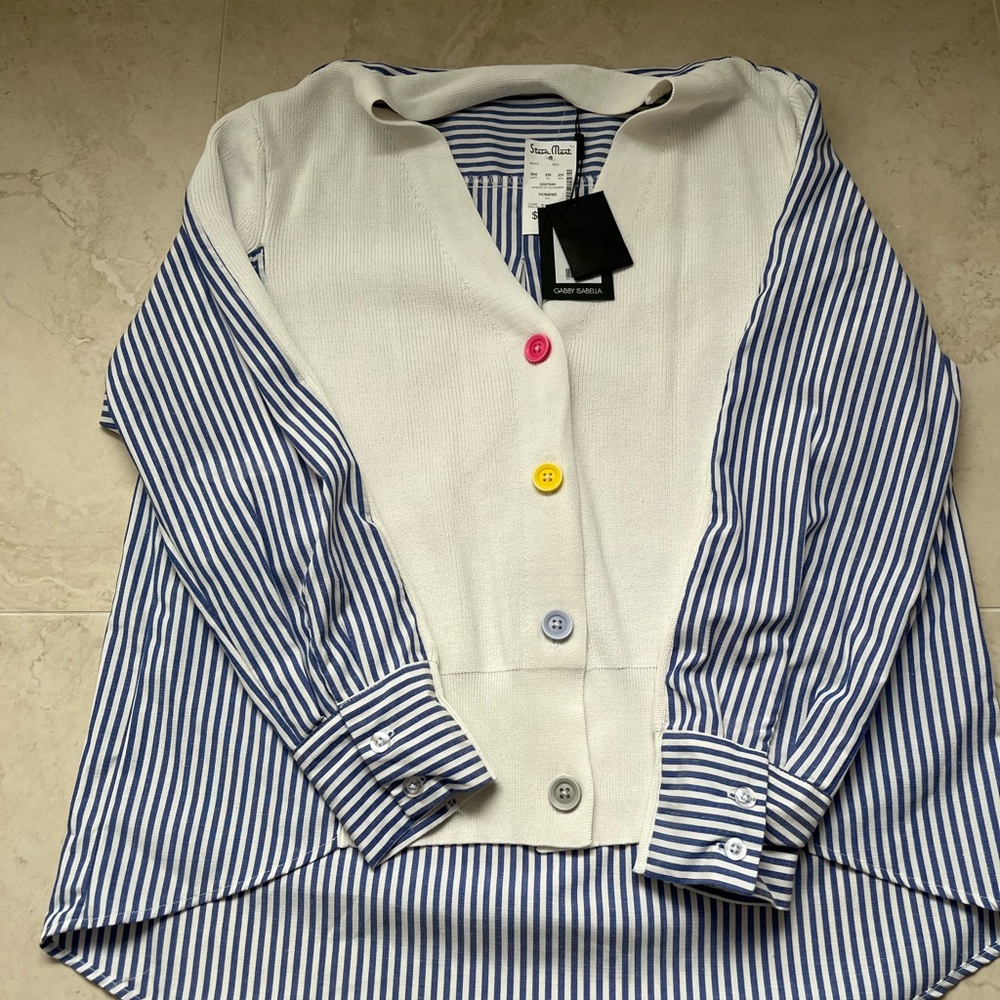Gabby Isabella striped cardigan sweater